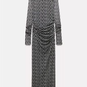 ZARA Polka Dot Long Sleeve Dress